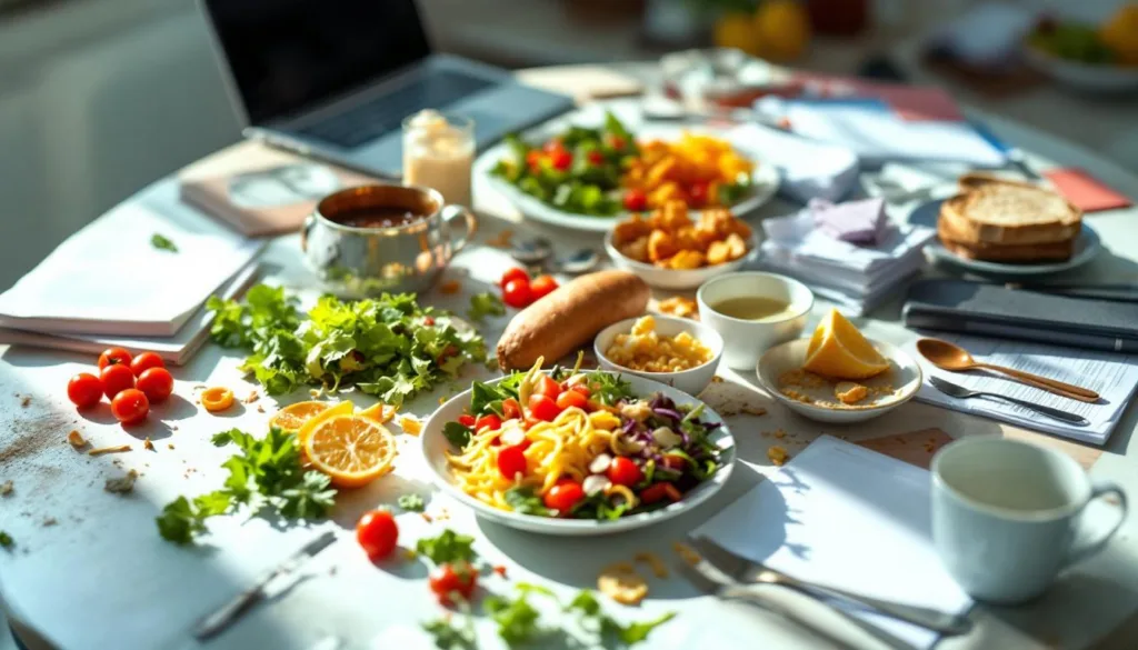 גלה כיצד אכילה ליד השולחן במשך חודש שלם השפיעה לרעה על הקריירה והבריאות שלי, ותלמד טיפים לשפר את הרגלי האכילה שלך.