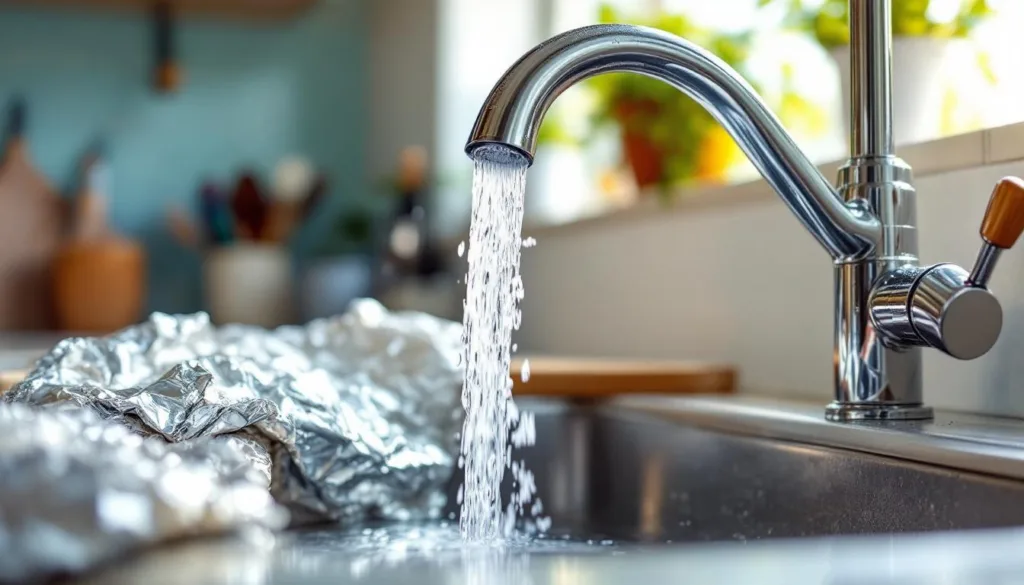 למדו את הטריק הפשוט עם נייר כסף שיגרום לברזים שלכם לנצנץ ונקי בתוך שניות בודדות.