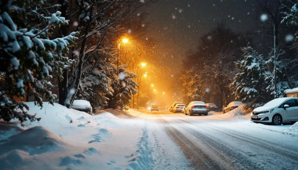 תחזית מזג האוויר מציינת שלג כבד הלילה. המומחים ממליצים להימנע מנסיעות שאינן חיוניות לשמירה על בטיחות.