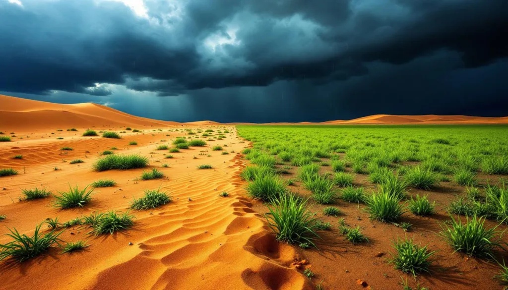 חוקרים חושפים כיצד גשמים עזים משפיעים על האקלים בסהרה ומשנים את מאזן המים והאקולוגיה באפריקה.