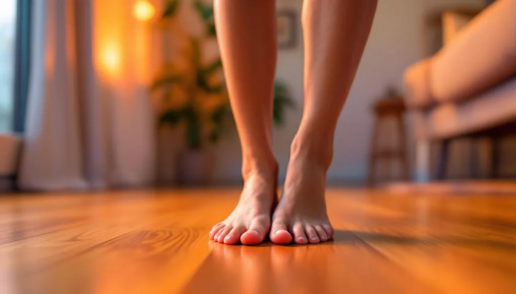 למד כיצד ללכת יחפים בבית עשוי לשפר את שיווי המשקל שלך עם הזמן, ולגלות את היתרונות הבריאותיים של ההרגל הפשוט הזה.