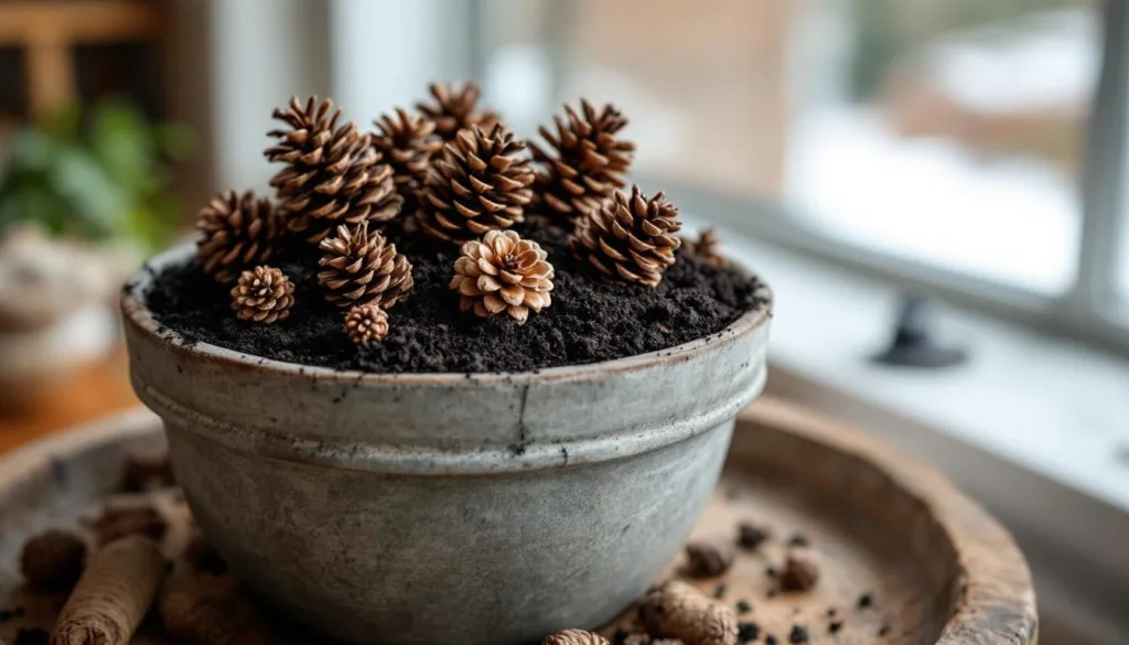 גלה כיצד הנחת אצטרובל על אדמת העציץ בחורף יכולה לשפר את הצמחים שלך ולהגן עליהם מפני הקור. חוויות אישיות וטיפים מועילים לגינון חורפי.