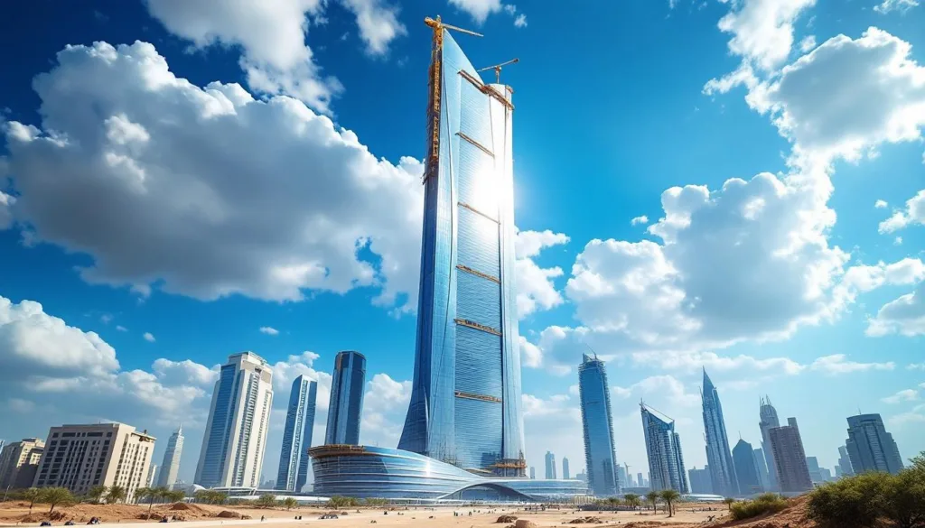 הסעודים בונים גורד שחקים מרהיב בגובה קילומטר, מתעלים על בורג' ח'ליפה ושנחאי, יצירת מופת אדריכלית חדשנית ומרשימה.